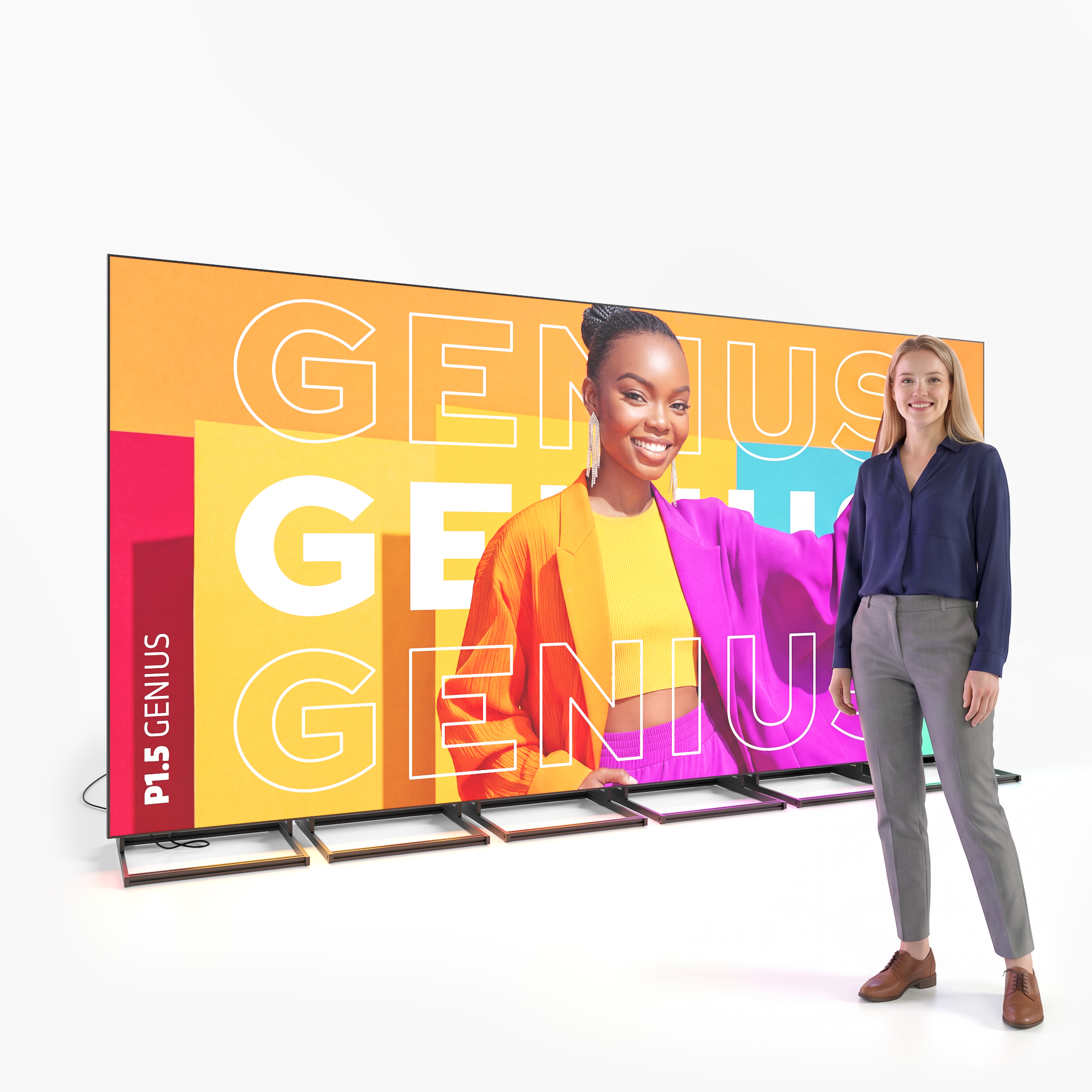 Videowall GENIUS - Rahmenlos - LED P1.5 - LED 6er