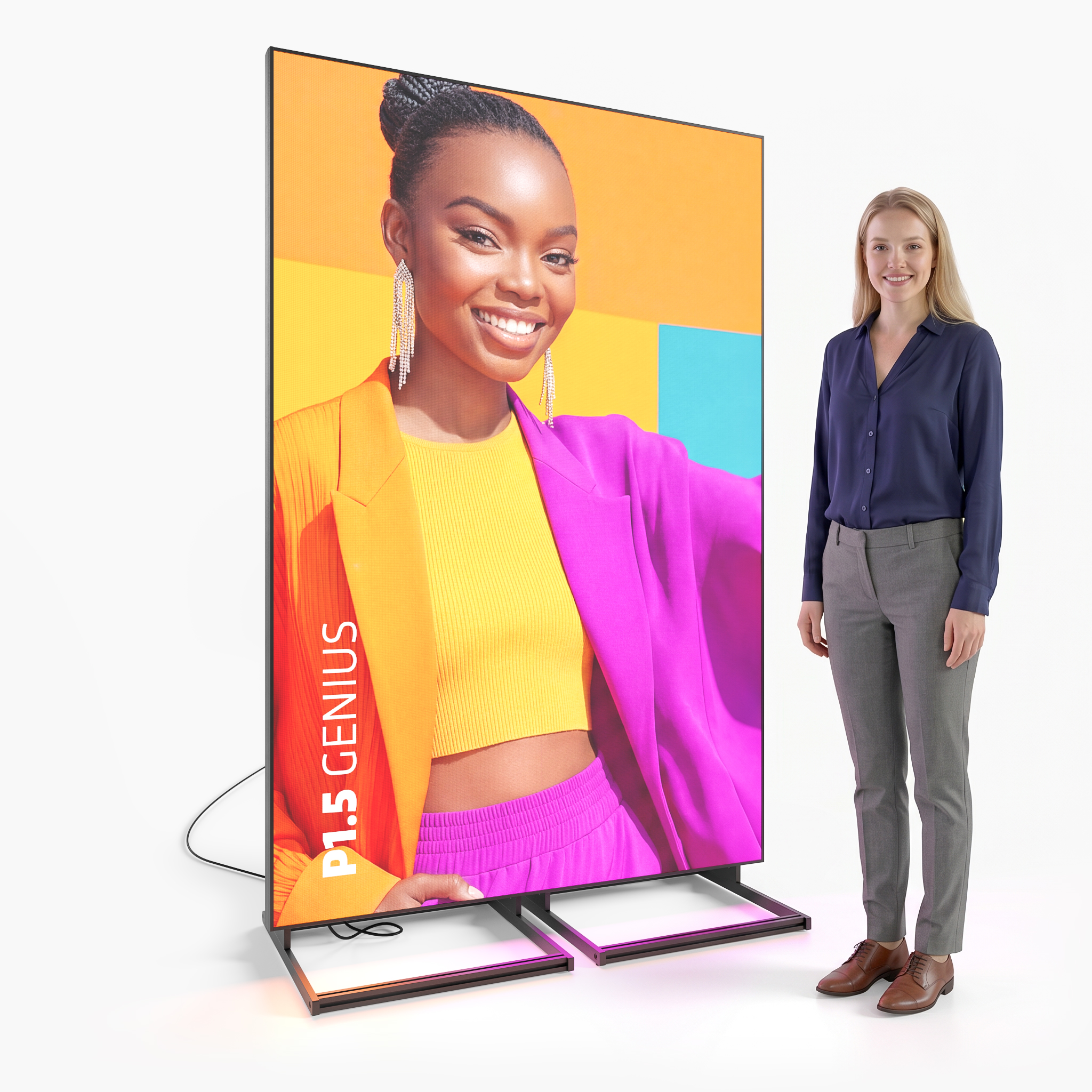 Videowall GENIUS - Rahmenlos - LED P1.5 - LED 2er