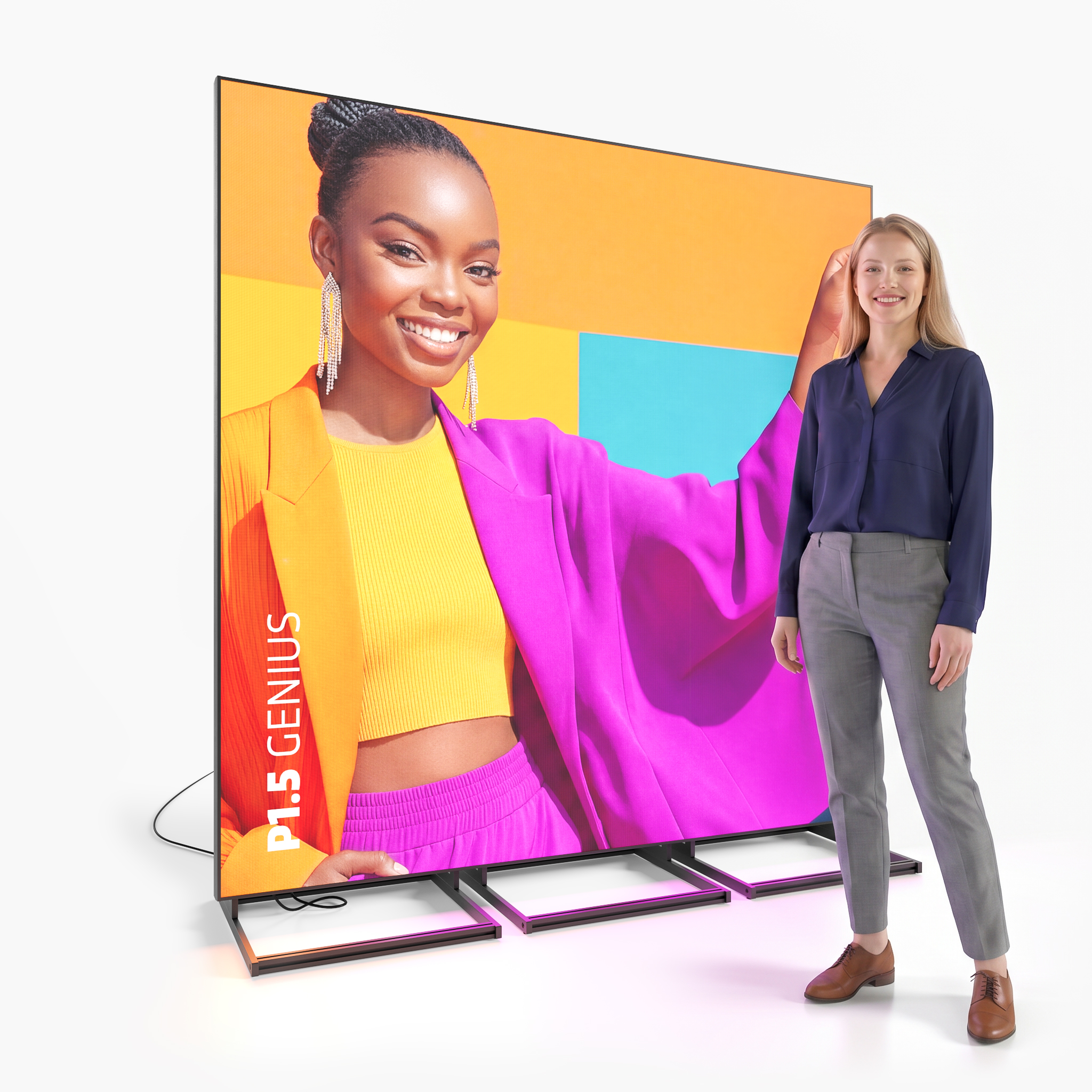 Videowall GENIUS - Rahmenlos - LED P1.5 - LED 3er